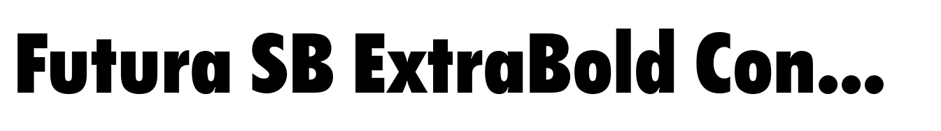 Futura SB ExtraBold Condensed